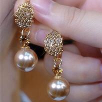 Gift Fashion Korean Vintage Blue Enamel Leaf Drop Earrings Birthday Gift Jewelry For Women One Size