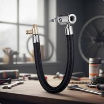 Tire Inflator Extension Hose LeakResistant Seal Construction Quick