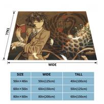 Osamu Dazai Blanket Anime Plush Throw Blankets Summer Air Conditioning Decoration Soft Warm Bedspread 75x90cm