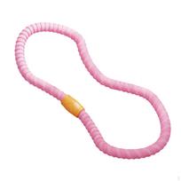Weighted Fitness Hoop Portable Massage Exercise for Gym Training Travel Pink 1 Section 1.5kg