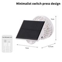 Portable Mini Hand Clip Fan USB Rechargeable Solar Powered Fan For Travel Outdoor Hiking Camping Clip On Air Cooling Small Fan