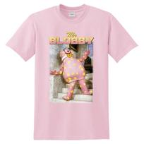 Mr Blobby Homage T-shirt Tee Funny UK Tribute Gift for TV 90s Icon Legend Noel XXXL