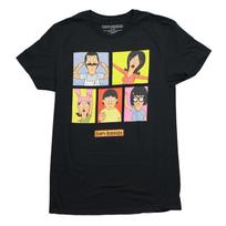 Bobs Burgers Mens T_Shirt Main Boxed Character Images S