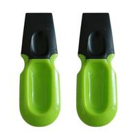 Mini Kitchen Scraper, Small Gunk Cleaner Tool for Cooktop, Sticker Remover Putty Knife for Stove, Grout Cleaning Scraper (as the picture,2pcs)