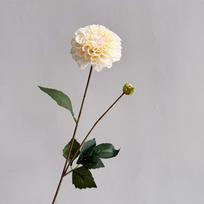 2 Head Artificial Dahlia Real Touch Moisturizing Bridal Bouquet Decorative Flowers for Wedding Ceremony Home Table A6