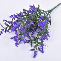 Dirbtinių gėlių plastikinių levandų netikrų augalų vestuvių namų sodo dekoravimas nuotakos puokštės fotografija violetinė