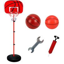 63-10CM Basketball Stands Height Kids Basketball Goals Hoop Toy Set raudona