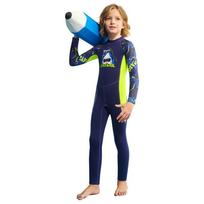 Kids 2.5mm Neoprene Full Wetsuit Diving Snorkeling Surfing Swimming Boys Long Sleeve Warm Water Sport Suit Small