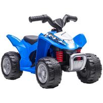 Electric Kids Quad Bike, LED Light, Horn, Wide Tires, Comfortable Seat, Non-Slip Grips, Blue 65.5 x 38.5 x 43.5 cm mėlyna