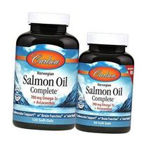 Lašišos aliejus, pilnas lašišos aliejus, Carlson Labs 180 gelio dangteliai (67353017) 180softgels