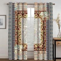 Luxury Doors Yellow Doorknob Ornamental Carved Free Shipping 2 Pieces Thick Curtains For Living Room Bedroom Window Drape Decor W50xH130(CM)x2PCS-Rod pocket