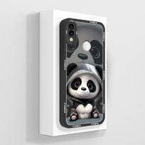 For Redmi Note 7 8 9 Pro Plus 7S 9T 9S Cases Shell Cute Chubby Panda Aesthetic Style Super Shockproof Soft Liquid Silicone Bumper Cover For Redmi Capa Redmi Note 7