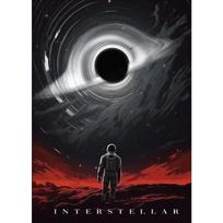 Kosmoso mokslinės fantastikos tarpžvaigždžių juodosios skylės visatos planetos plakatas dovana drobės tapyba modernus sienos meno spaudinys svetainės miegamojo dekoras 30x45CM No Frame