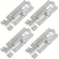 2pcs Barrel Bolt Latch Slide Bolt Latch 3 Inches Slide Latch Lock Thickened Stainless Steel Sliding Lock for Door Brushed Finish Sliding Bolt 2pcs 3-inch