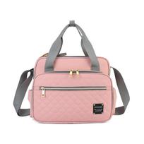 New Style Waterproof Diaper Bag Large Capacity Messenger Travel Bag Multifunctional Maternity Mother Baby Stroller Nappy Bags rožinė