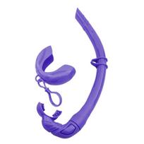Freediving and Snorkeling Snorkel Rolls Up Silicone Snorkel Swim Snorkel  for Outdoor Scubas Diving Accessories Enduring violetinė