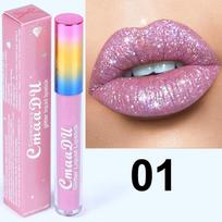 CmaaDU Diamond Symphony Shiny Matte Metallic Lip Gloss Lipstick 01