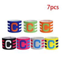 7-10pcs Football Captain Armband Soccer Arm Band Leader Competition Soccer Captain Group Armband Football Training For Kid Adult