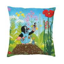 Czech Cartoon Comics Krtek Mole Cushion Cover Doublesided 3D Print Floor Pillow Case for Car Cool Pillowcase Home Decor 30x30cm 12x12in