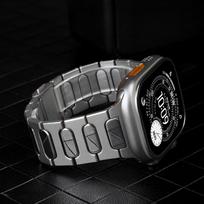 Titano lydinio metalinė apyrankė Apple Watch Ultra 3 11 10 9 8 7 SE 6, silikoninė magnetinė apyrankė iWatch 42mm 44 45mm 46mm 49m 42-49mm