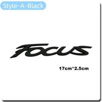 For Focus MK2 MK3 MK4 Vehicle Rear Decal ABS Car Sticker Trunk Font Emblem Badge Accessories FOUCS-A-Black