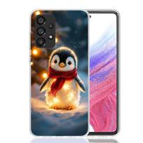 Kalėdinis pingvinas telefono dėklas, skirtas Samsung Galaxy A17 A16 A15 A14 A13 A57 A56 A55 A54 A53 A37 A36 A35 A34 A33 A26 A25 A24 A23 Gala Samsung A07
