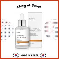 IUNIK Black Snail Restore Serum 50mL, 70% Snail Mucin, Powerful Skin Restore, Nourishing, Lifting, Wrinkle care