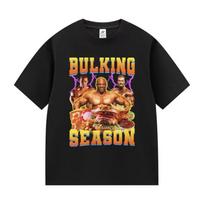 Bulking Season Kevin Levrone Funny Gym Meme T-Shirts Men Fashion Print Short Sleeve T-shirt Unisex Summer Cotton Tees Streetwear S juoda