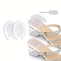 1 Pair GEL Shock Absorbing Heel Pads, Massage Cushioning Soft Breathable Self-Adhesive Non-Slip Heel Spur Pads for Comfortable Walking 2pcs skaidri