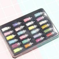 48Pcs SequinsGlitter Filler Fluffy Slime Toys For Children Charms Lizun Modeling Clay DIY Kit Accessories Supplies Funny Gift
