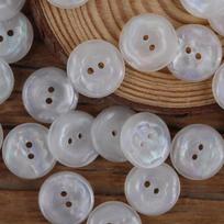 10pcs Set Vibrant Floral Resin Buttons, 11.5/15/20mm 2-Hole Pearlescent Round Buttons for Shirt Sweater Dress Decor (Green/Pink) 11.5mm-0.45in-10pcs balta