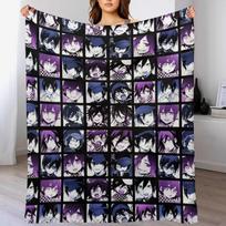 Shuichi and Kokichi Manga Collection (Colored) Throw Blanket Soft Breathable Blanket for Night Sleeping Size: 75*100cm, Weight: 230 GSM
