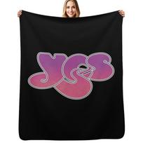 YES LOGO Throw Blanket Cozy Throw Blanket for Bed Sofa Chair Size: 75*100cm, Weight: 230 GSM