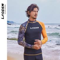 Mens Quick-Dry Rash Guard Set Long Sleeve Surfing Wetsuit Diving Swimming Sun Protection UV Resistant Medium