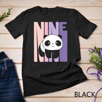 Kids 9 Year Old Cute Panda Birthday Girl 9th B-day T-Shirt Unisex T-shirt 1 XL