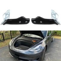 Pair Left Right Side Front Bonnet Hood Hinge Steel Fit For Model 3 2017-20