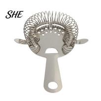Shaker Strainer Cocktail Strainer, Stainless Steel Bar 4 Prong with High Professional Bartender Density Spring, Drink Bartending Tools for Bartenders 1pc