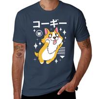 Kawaii Corgi Tshirt Plus Size Outdoor Casual Top S
