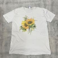 90s USA-made Flower Floral T- Vintage Single Stitch Unisex T-Shirt XXL
