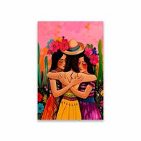 Colorful Mexican Village Wall Art Poster Vibrant Cultural Landscape Print Mexican Architecture Art Canvas Painting Decoration 21X30CMNo Framed