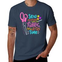 Funny Sewing Sew Much Fabric TShirt Gym Wear Breathable Short Sleeve Tee S