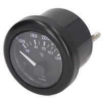 Variklio vandens temperatūros matuoklis 2 colių Platus diapazonas Didelis tikslumas Priekinis atsparus vandeniui Dyzelinio generatoriaus vandens temperatūros matuoklis 12V abs black