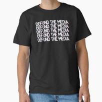 Defund The Media Television Glitch Design Classi Made In UsaAus TShirt S2xl S