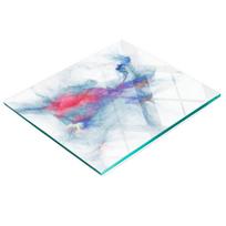 Kitchen Multifunctional Decorative Tempered Glass Board Smoke Fractal 60X52 Cm