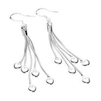 Cercei Dama Heart Multi-Layer Cute Earrings Lovely Feeling Theme Silver Jewelry for Women