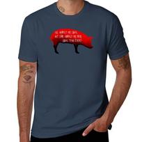 Animal Farm Pig Quote George Orwell Design TShirt Unisex tshirt t shirts for Unisex cotton TShirt S black