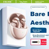 ESCASE Huawei FreeBuds 6 Protective Case Transparent TPU Full-Cover Anti-Drop Slim Bluetooth Earphone Storage Box with Aroma Pendant for Buds 5