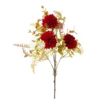 Artificial Fall Flower Arrangement with Pompon Chrysanthemums and Filler for Tabletop Vase Home Decor One Size