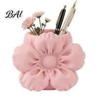 Pen Holder for Desk Flower Shape Holder, 3D Printing Stand, Durable PLA Storage Stand Case, Desktop Organizer Pencils Markers And Makeup Brushes