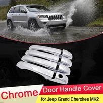 skirtas Jeep Grand Cherokee 2011~ WK2 chromuotas durų rankenos dangtelio apdailos fiksatoriaus komplektas Automobilio stiliaus priedai 2012 2013 2014 2015 m. Grand Cherokee WK2